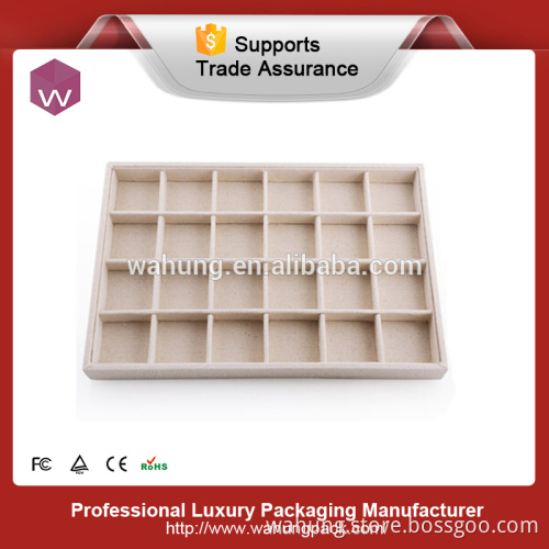 Hot sale jewellery holder velvet display tray for jewelry